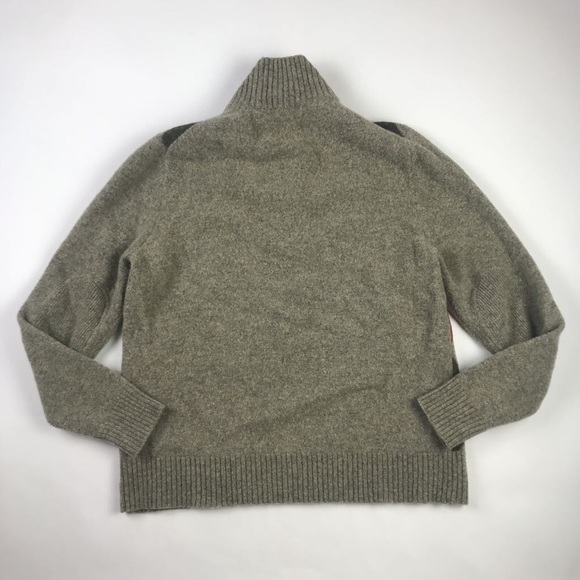 J Crew Men's Pullover Sweater Gray Lambs Wool M - Picture 3 of 5
